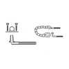 Galvanized Farm Gate Screw Hinge Set